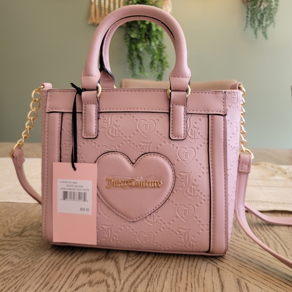 Juicy Couture Handbags - NWT JUICY COUTURE GIRLS NIGHT OUT TOTE DUSTY BLUSH